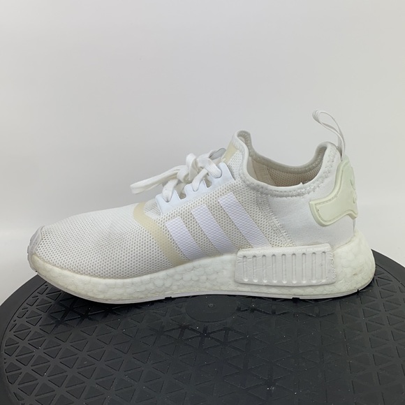 Adidas NMD R1 J Boost 'Triple White' FW0432 Women's Size 5.5 (4.5Y) - Picture 9 of 11